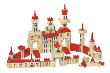 Детский конструктор из дерева, 150 деталей, GOKI